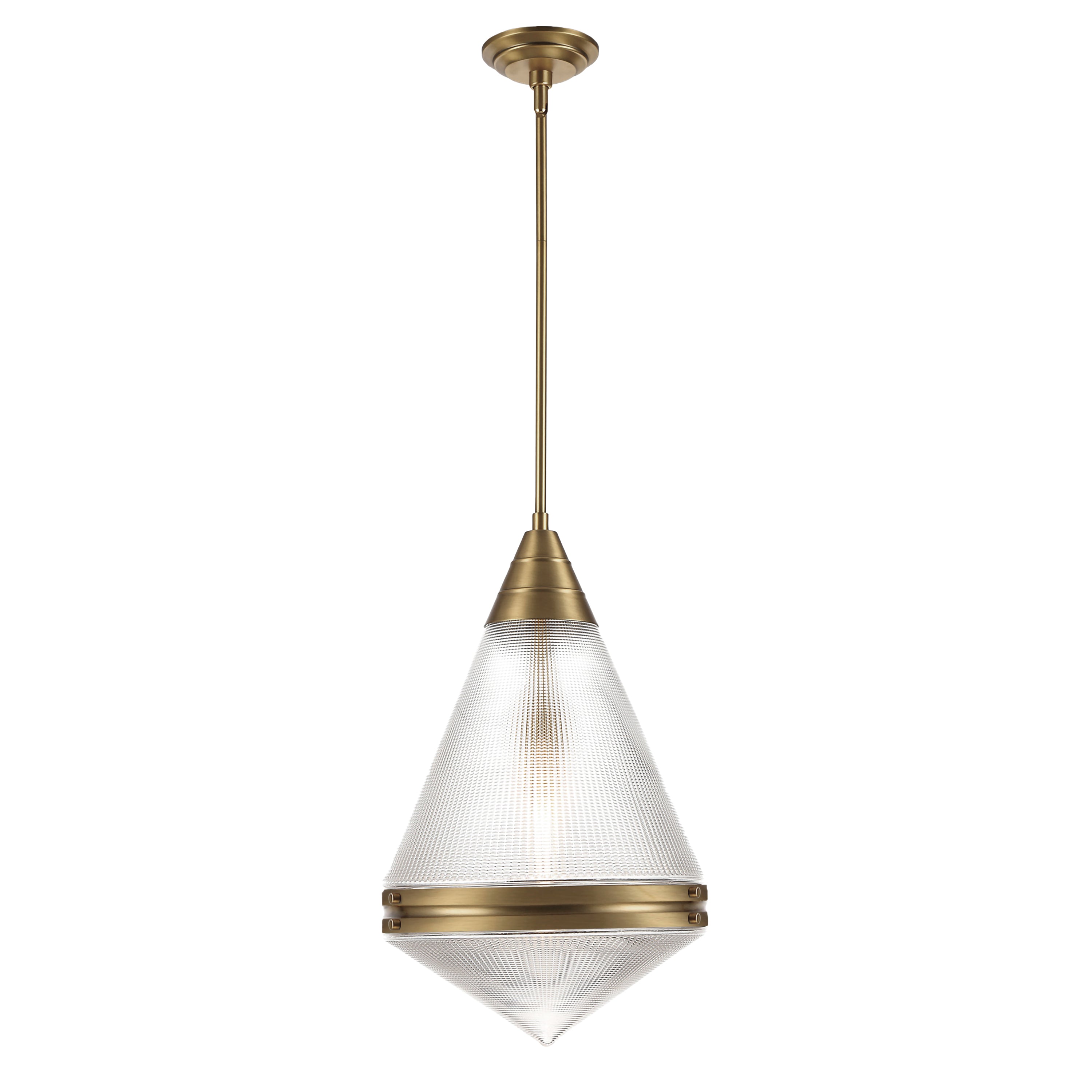 Maxim Lighting 10395PRNAB Hargreaves Pendant in Natural Aged Brass