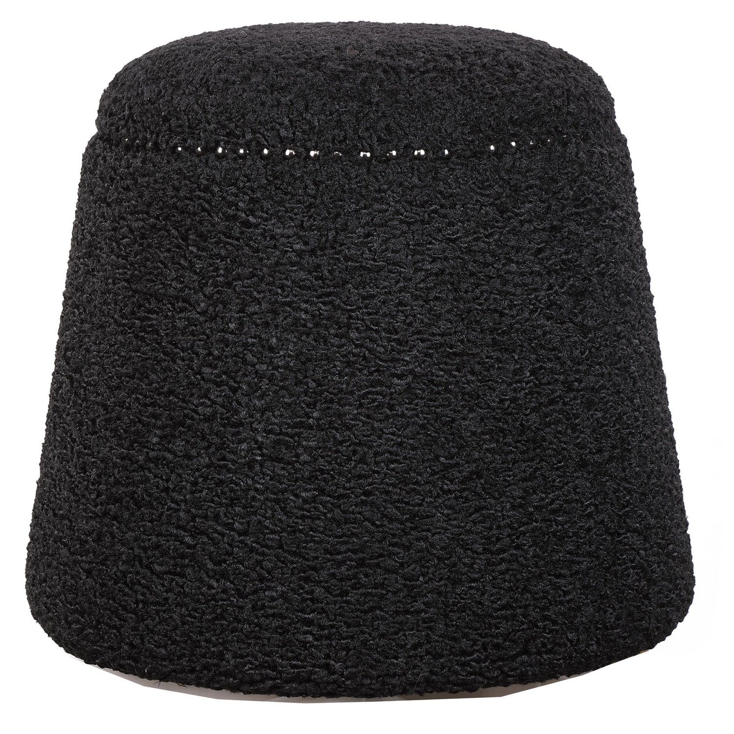 Uttermost - 23575 - Pouf - Gumdrop - Nickel noir