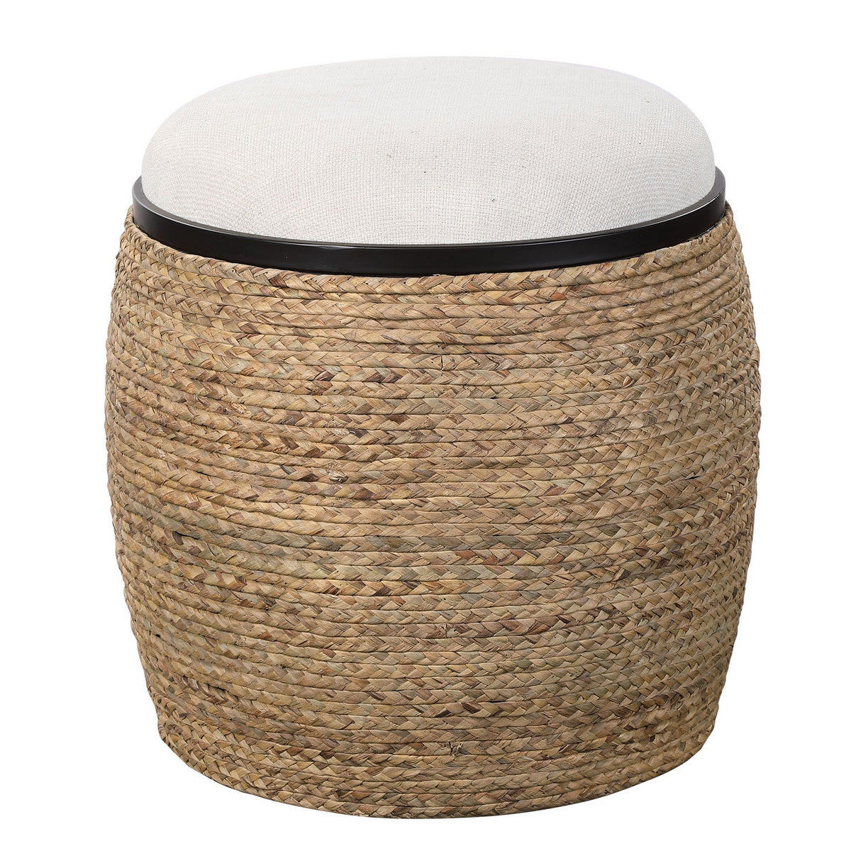 Uttermost - 23582 - Accent Stool - Island - Matte Black Iron