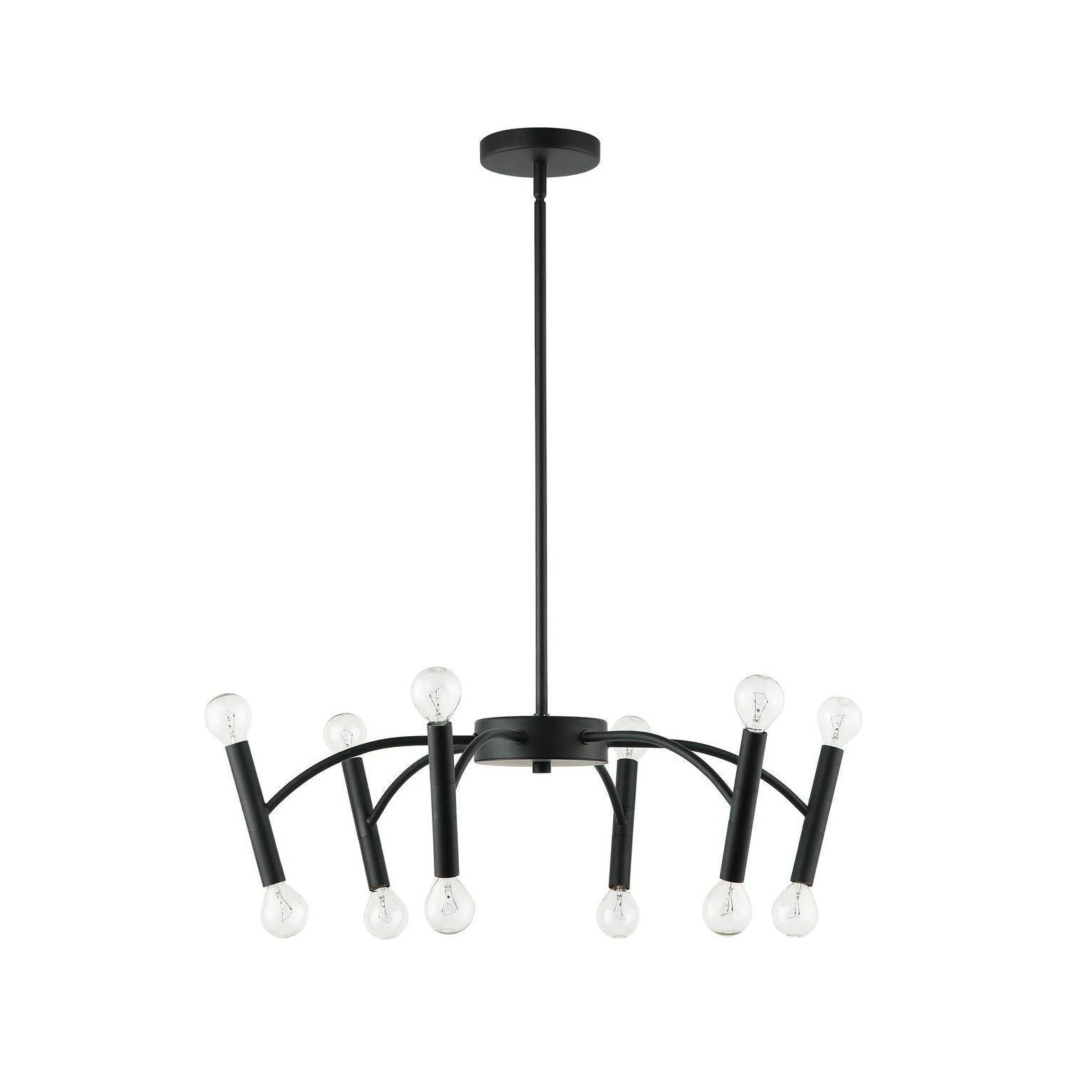 Dainolite Canada - ARO-2412P-MB - 12 Light Pendant - Aragog - Black