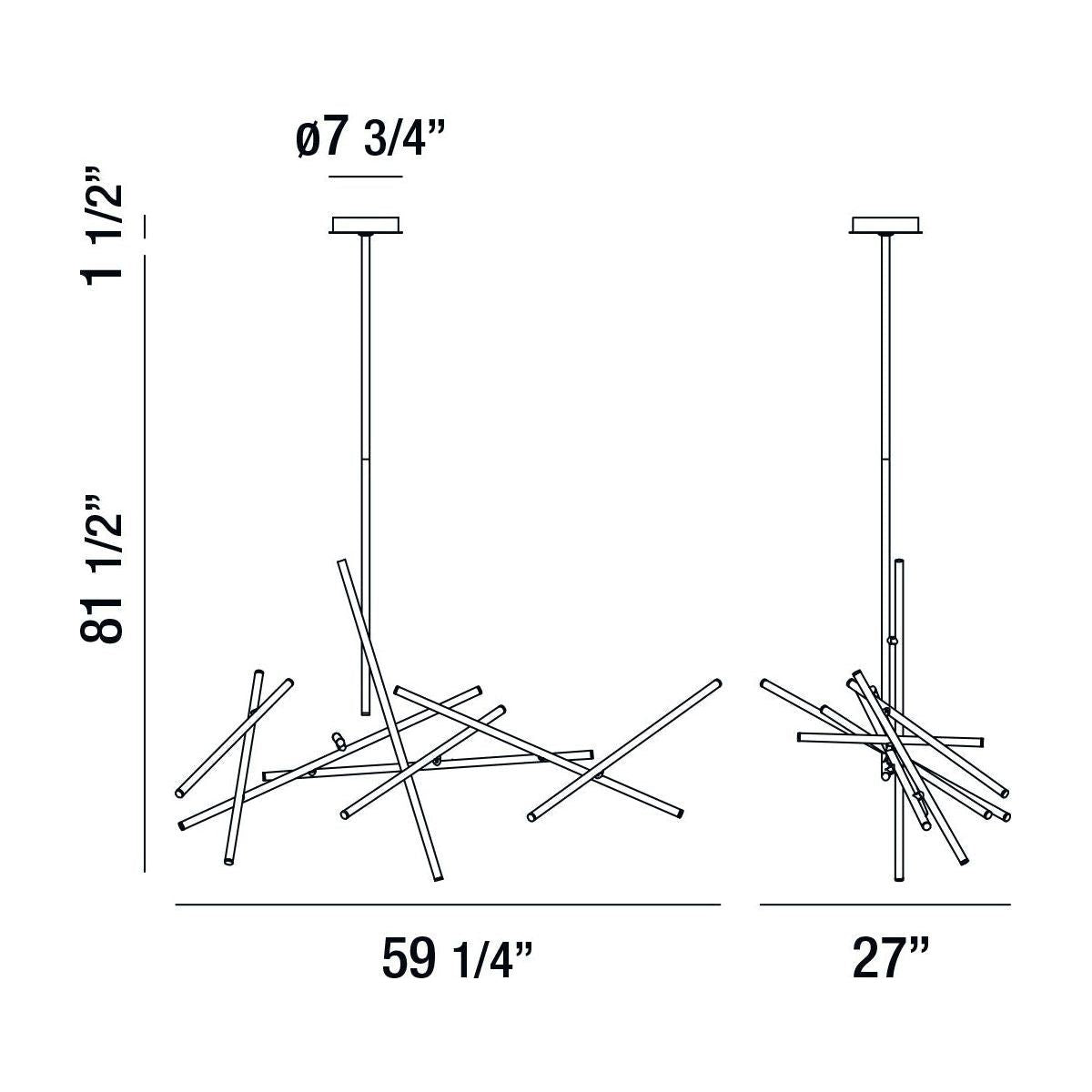Crossroads LED Chandelier