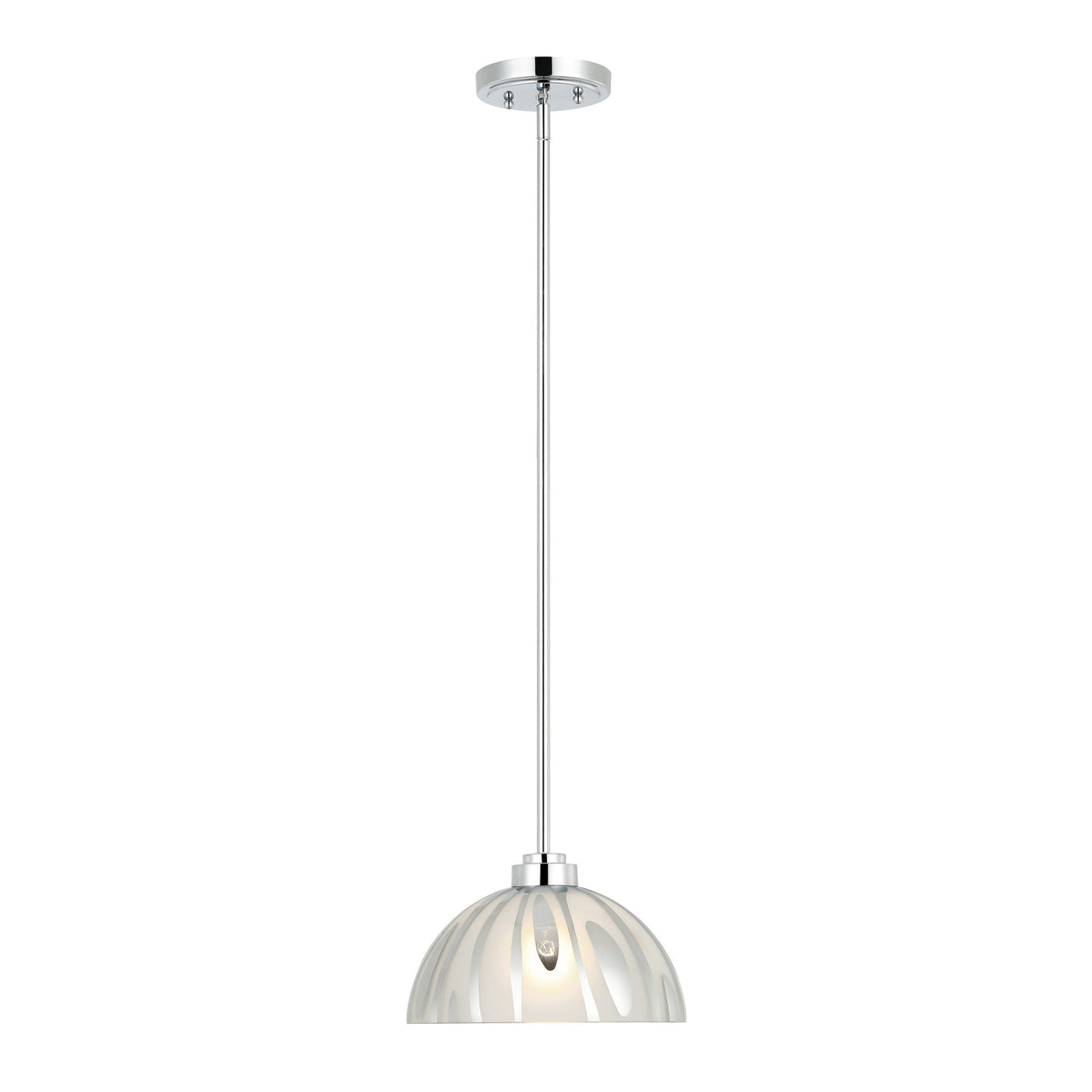 Varaluz - 1070P01MCH - One Light Pendant - Chroman Empire - Chrome