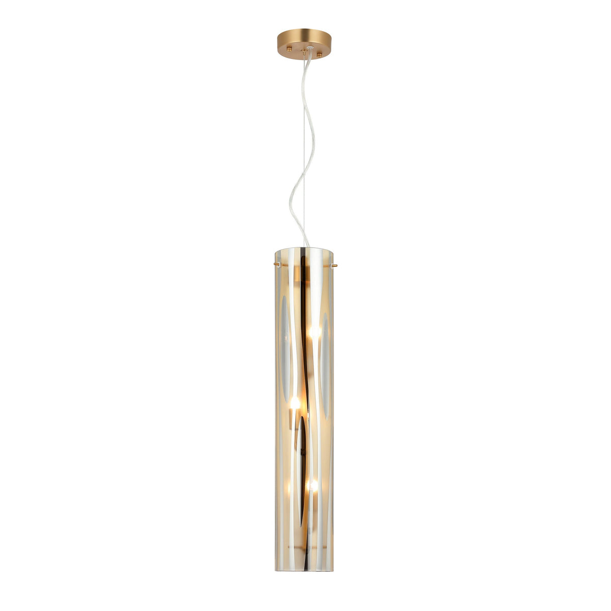 Varaluz - 1070P03SG - Trois Lumières Suspension - Empire Chroman - Or satiné