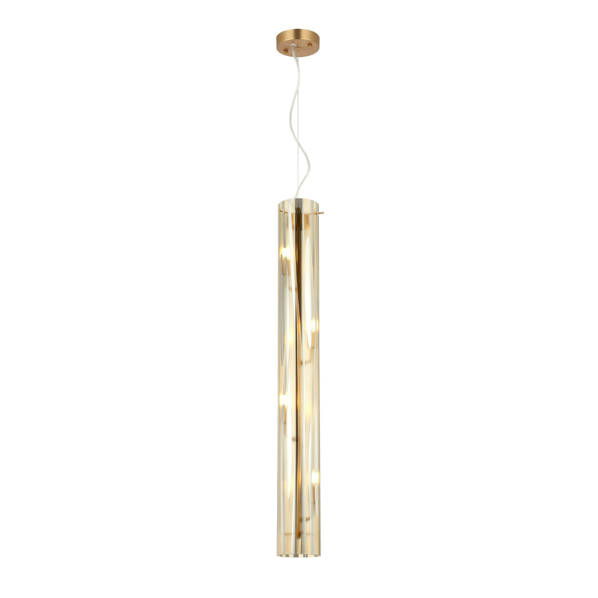 Varaluz - 1070P04SG - Quatre lumières Suspension - Empire Chroman - Or satiné