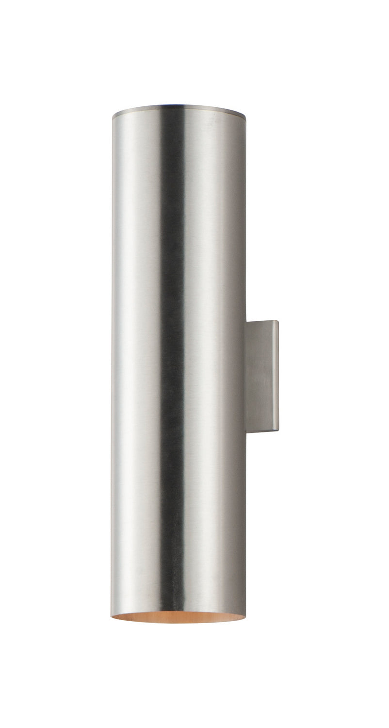 Applique murale extérieure Maxim Lighting 26105AL Outpost en aluminium brossé