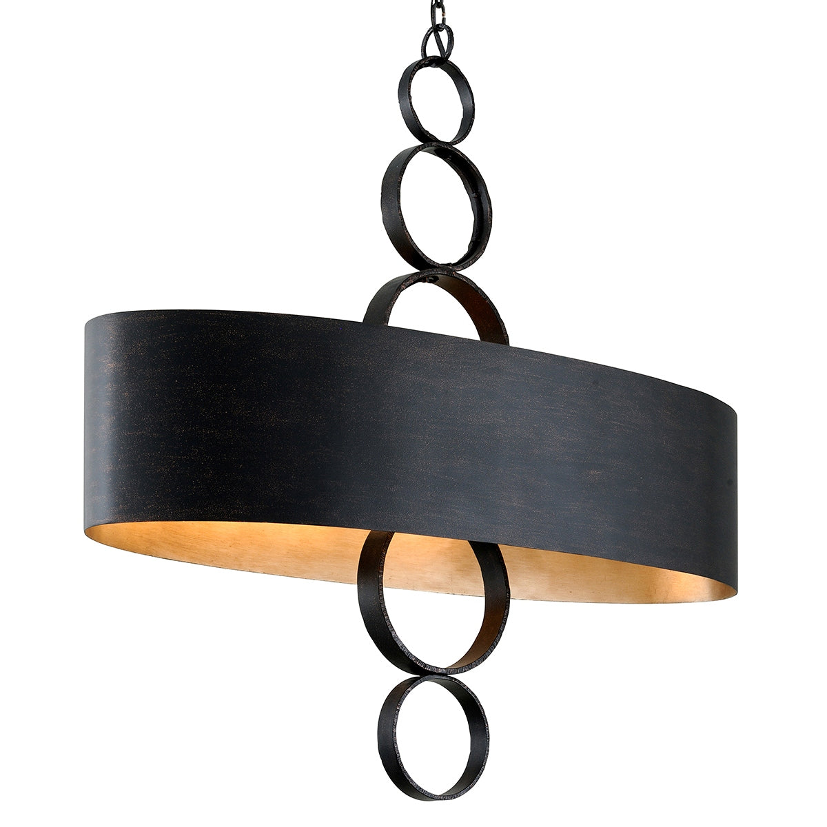 Troy Lighting Canada - F7237-CH - Guirlande lumineuse linéaire à six lampes Suspension - Rivington - Cuivre carbonisé