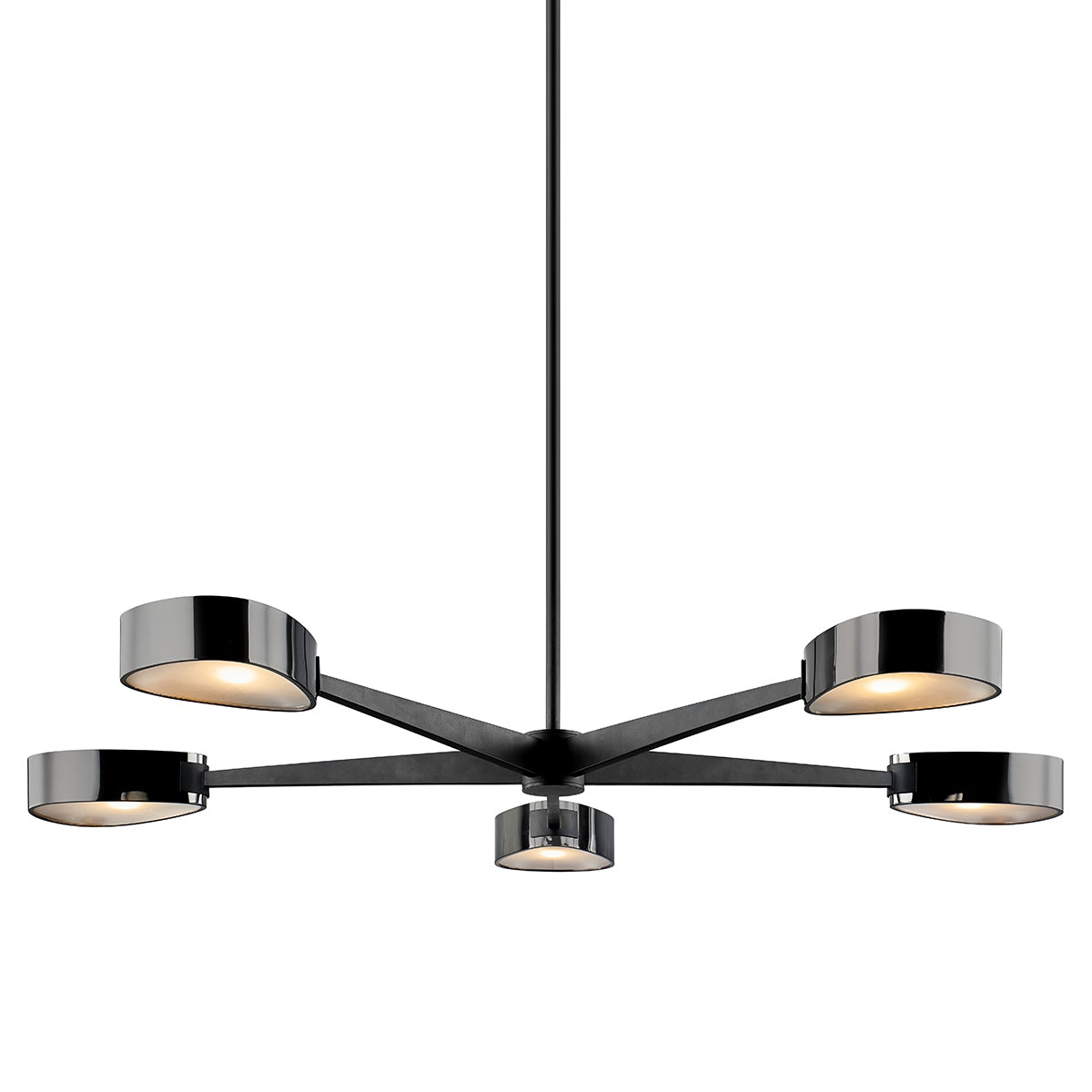 Troy Lighting Canada - F7335-TBK/BCR - Five Light Chandelier - Allisio - Textured Black