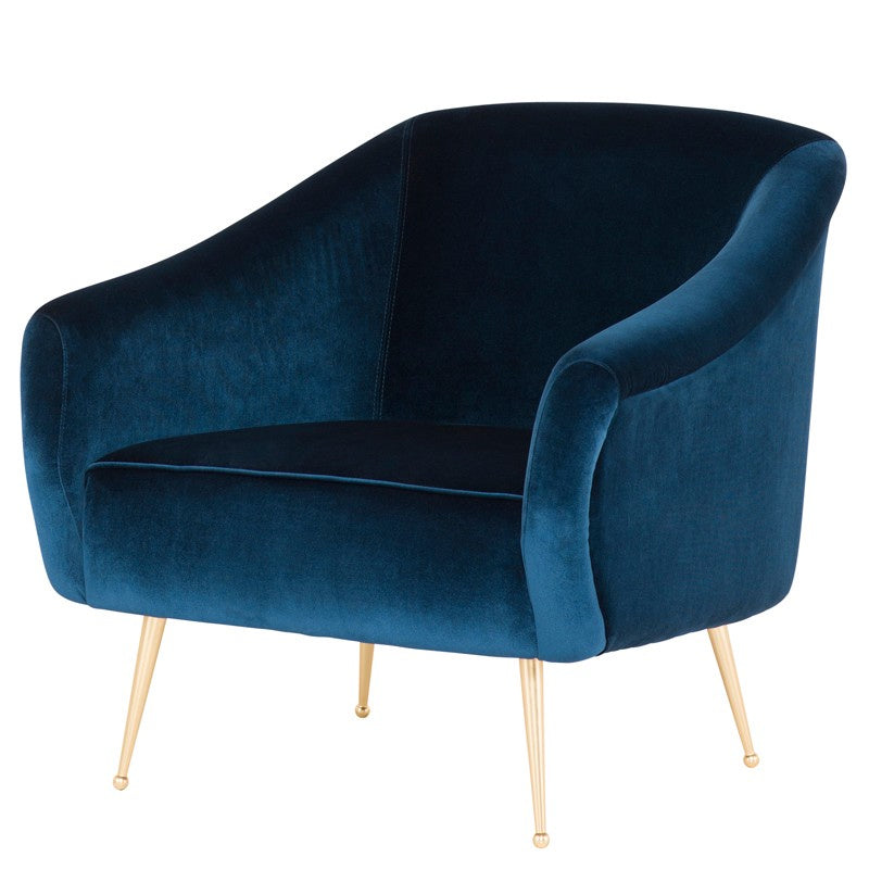 Nuevo Living - HGSC287 - Occasional Chair - Lucie - Midnight Blue