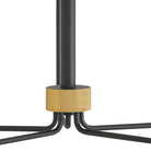 Lark 83634BK-LCB Austen Rope Wrapped Chandelier in Black