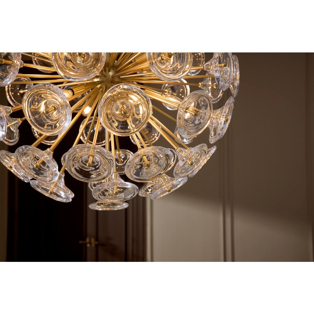 Fredrick Ramond FR46905UB Globe Maya Suspension en laiton non verni