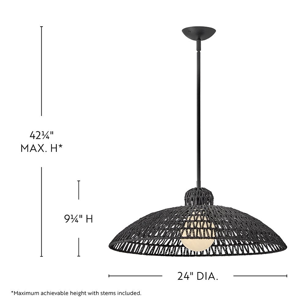 Lark 84337BK Pismo Pendant in Black