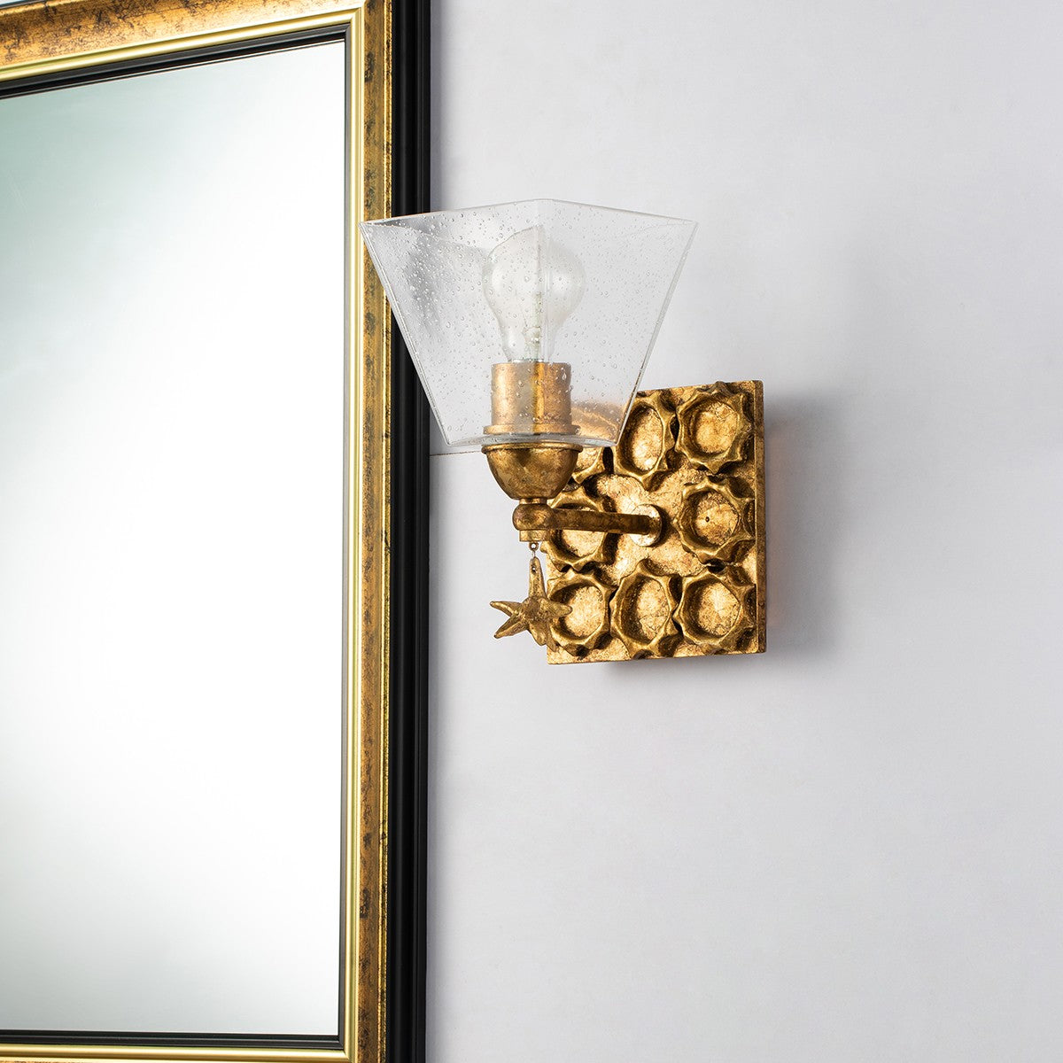 Lucas + McKearn - BB1002G-1 - One Light Wall Sconce - Star - Gold Leaf