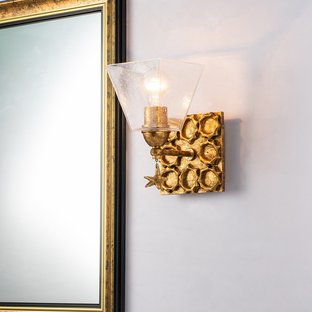 Lucas + McKearn - BB1002G-1 - One Light Wall Sconce - Star - Gold Leaf