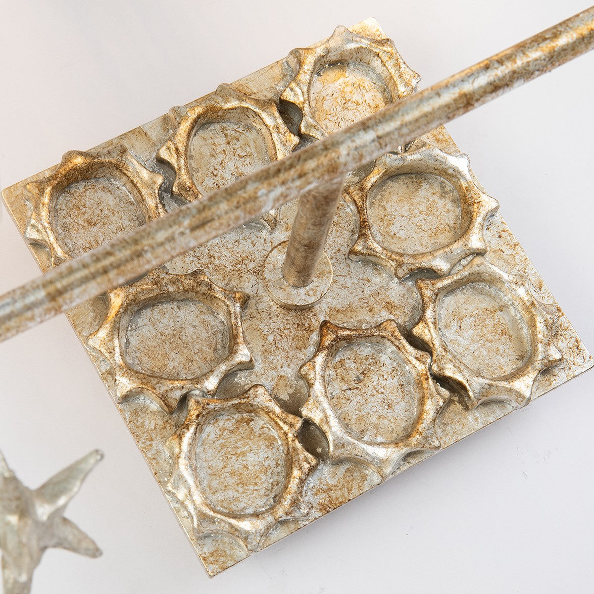 Lucas + McKearn - BB1002S-2 - Two Light Vanity - Star - Silver Leaf