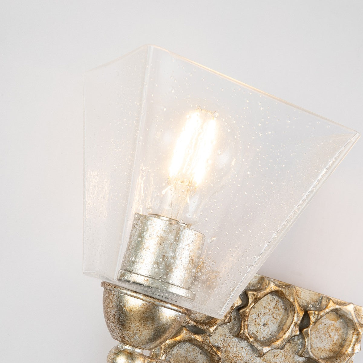 Lucas + McKearn - BB1002S-2 - Applique murale deux lumières - Étoile - Feuille d'argent