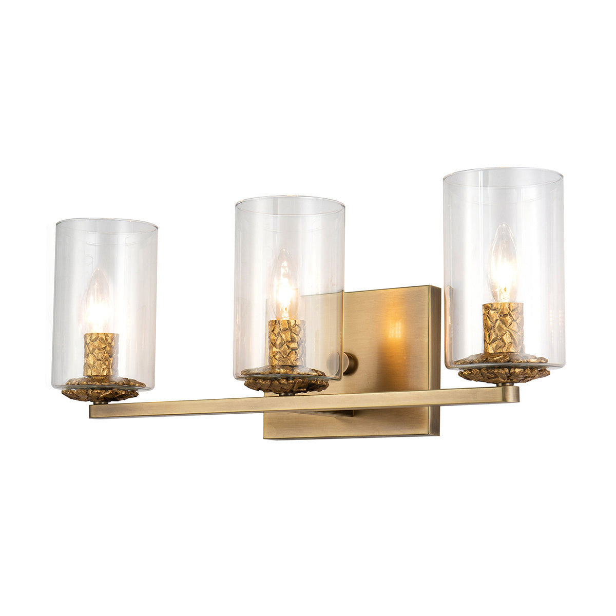 Lucas + McKearn - BB1003ATB-2 - Two Light Vanity - Bolivar - Antique Brass