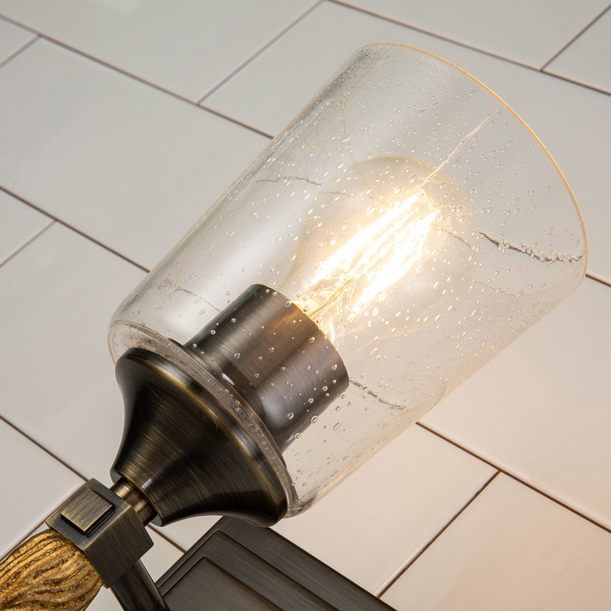 Lucas + McKearn - BB1022DB-1-F2G - One Light Wall Sconce - Vetiver - Dark Bronze