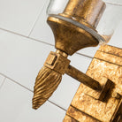 Lucas + McKearn - BB1022G-1-F2G - Une lampe Murale - Vétiver - Feuille d'or