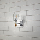 Lucas + McKearn - BB1022PC-1-F1G - Une lampe Murale - Vétiver - Chrome poli