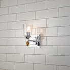 Lucas + McKearn - BB1022PC-1-F1G - Une lampe Murale - Vétiver - Chrome poli