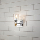Lucas + McKearn - BB1022PC-1-F2G - Une lampe Murale - Vétiver - Chrome poli
