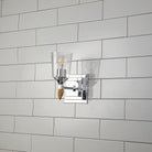 Lucas + McKearn - BB1022PC-1-F2G - Une lampe Murale - Vétiver - Chrome poli