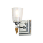 Lucas + McKearn - BB1022PC-1-F2G - Une lampe Murale - Vétiver - Chrome poli