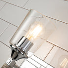 Lucas + McKearn - BB1022PC-1-F2S - Une lampe Murale - Vétiver - Chrome poli
