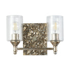 Lucas + McKearn - BB1158S-2 - Two Light Vanity - Mosaic - Silver