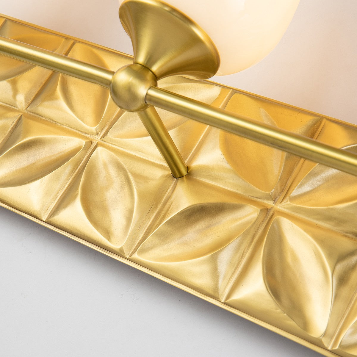 Lucas + McKearn - BB1300AGB-3 - Three Light Vanity - Epsilon - Aged Brass