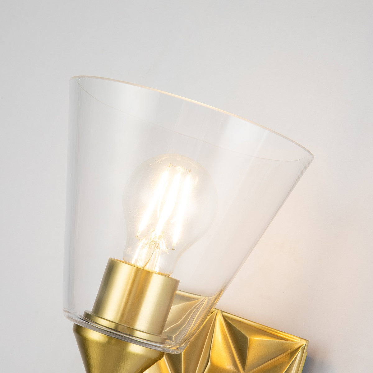 Lucas + McKearn - BB1302AGB-1 - One Light Wall Sconce - Alpha - Aged Brass