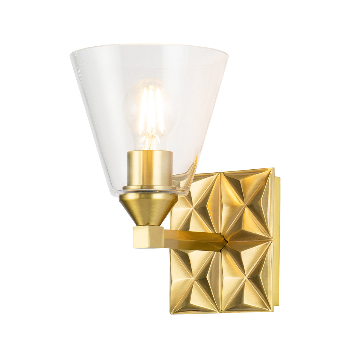 Lucas + McKearn - BB1302AGB-1 - Une lampe Murale - Alpha - Laiton vieilli