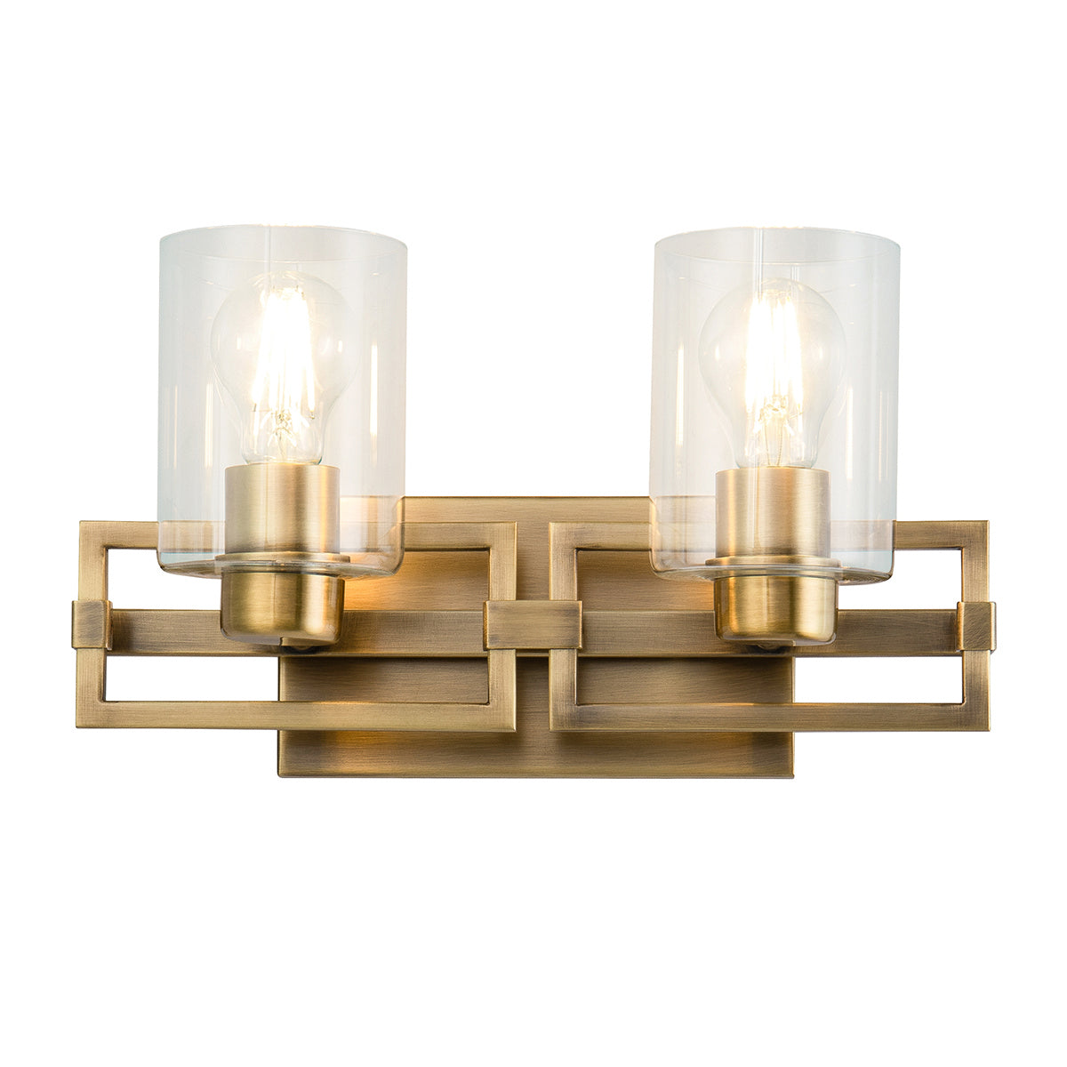Lucas + McKearn - BB90117ATB-2 - Two Light Vanity - Estes - Antique Brass