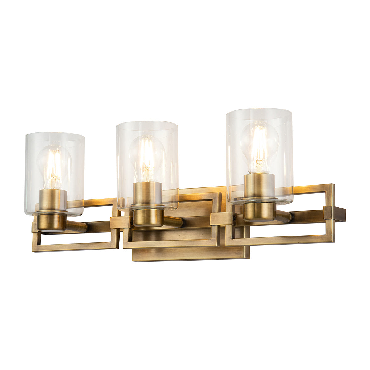 Lucas + McKearn - BB90117ATB-3 - Three Light Vanity - Estes - Antique Brass
