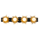 Lucas + McKearn - BB90417-4 - Applique murale à quatre lumières - Soleil - Blanc cassé + Or