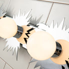 Lucas + McKearn - BB90417PC-4 - Applique murale à quatre lumières - Soleil - Chrome poli
