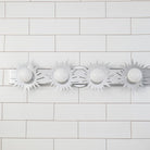 Lucas + McKearn - BB90417PC-4 - Applique murale à quatre lumières - Soleil - Chrome poli