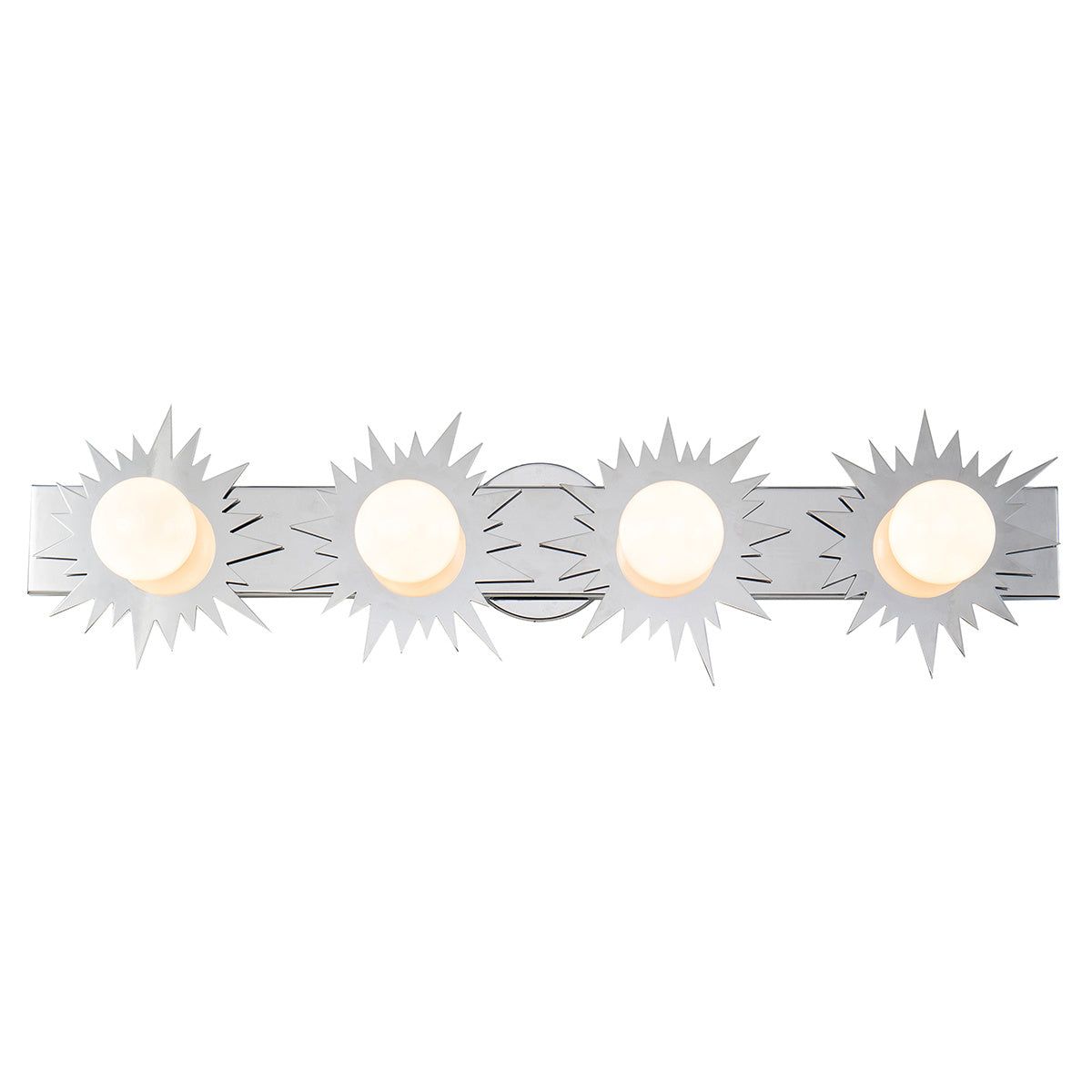 Lucas + McKearn - BB90417PC-4 - Applique murale à quatre lumières - Soleil - Chrome poli