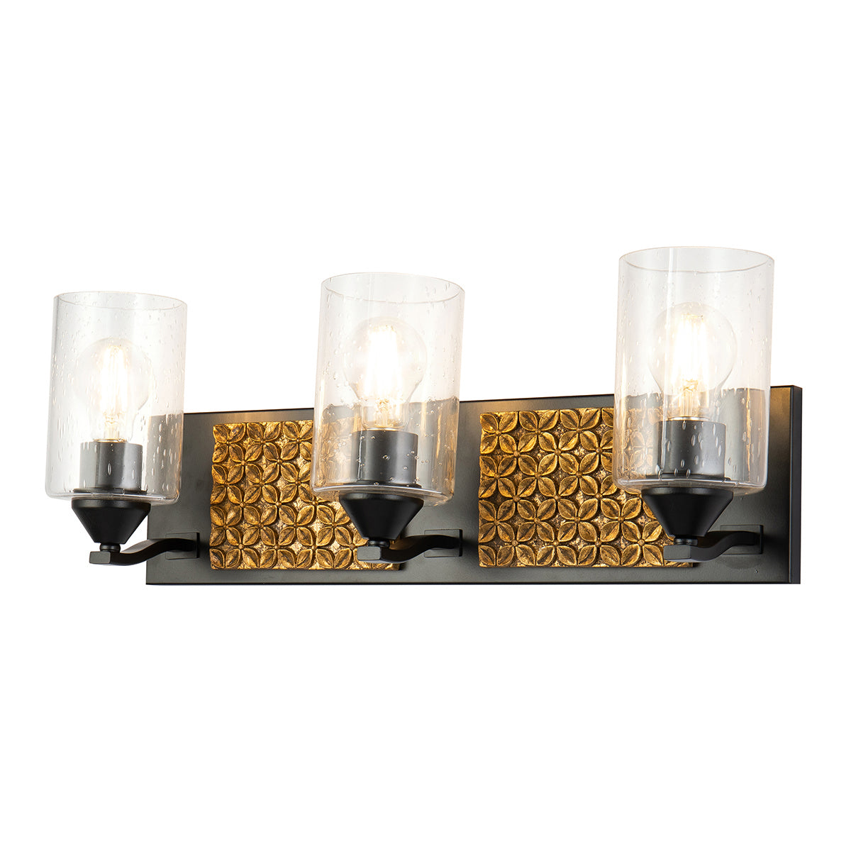 Lucas + McKearn - BB90587MB-3B2G - Three Light Vanity - Arcadia - Matte Black