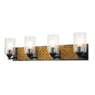 Lucas + McKearn - BB90587MB-4B2G - Four Light Vanity - Arcadia - Matte Black