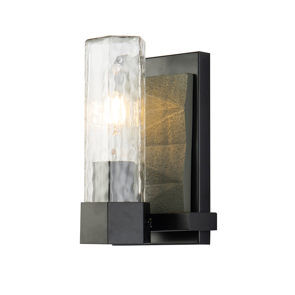 Lucas + McKearn - BB91595-1 - One Light Wall Sconce - Navarre - Black+Grey