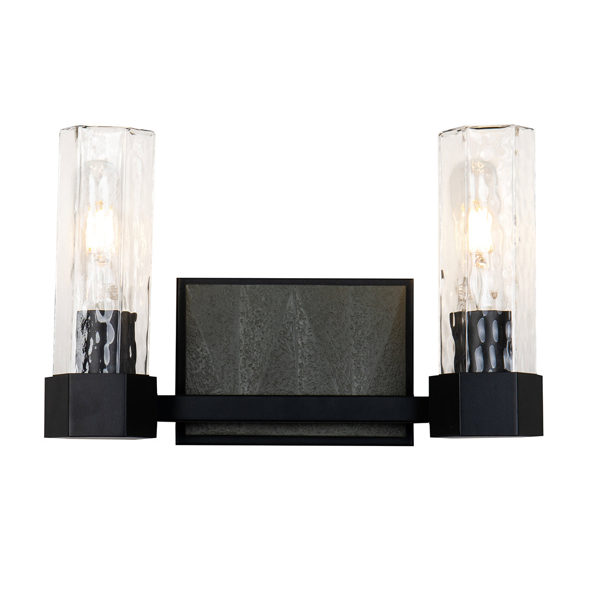 Lucas + McKearn - BB91595-2 - Two Light Vanity - Navarre - Black+Grey