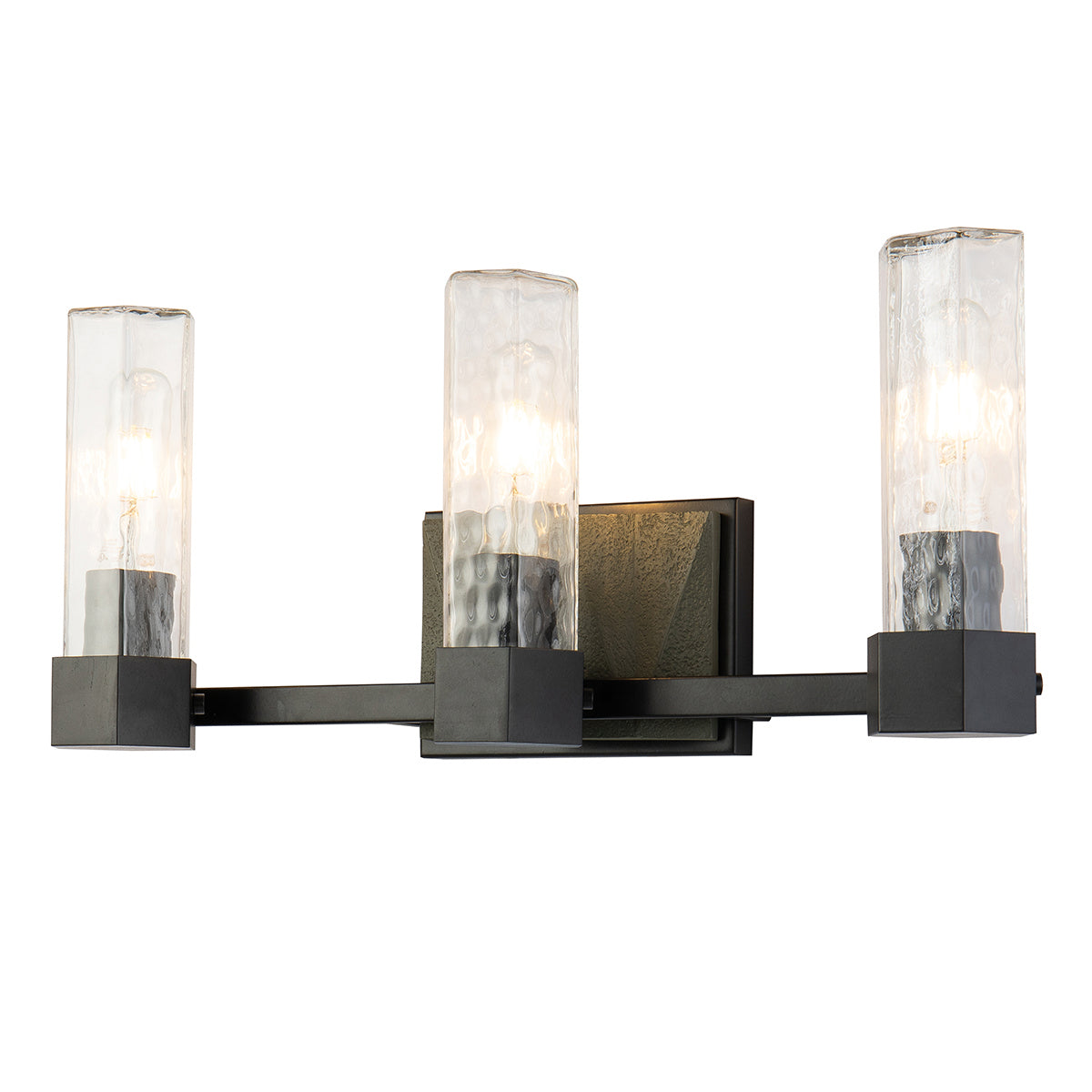 Lucas + McKearn - BB91595-3 - Three Light Vanity - Navarre - Black+Grey