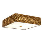 Lucas + McKearn - FM1158G-SQ-16 - Three Light Flush Mount - Mosaic - Gold