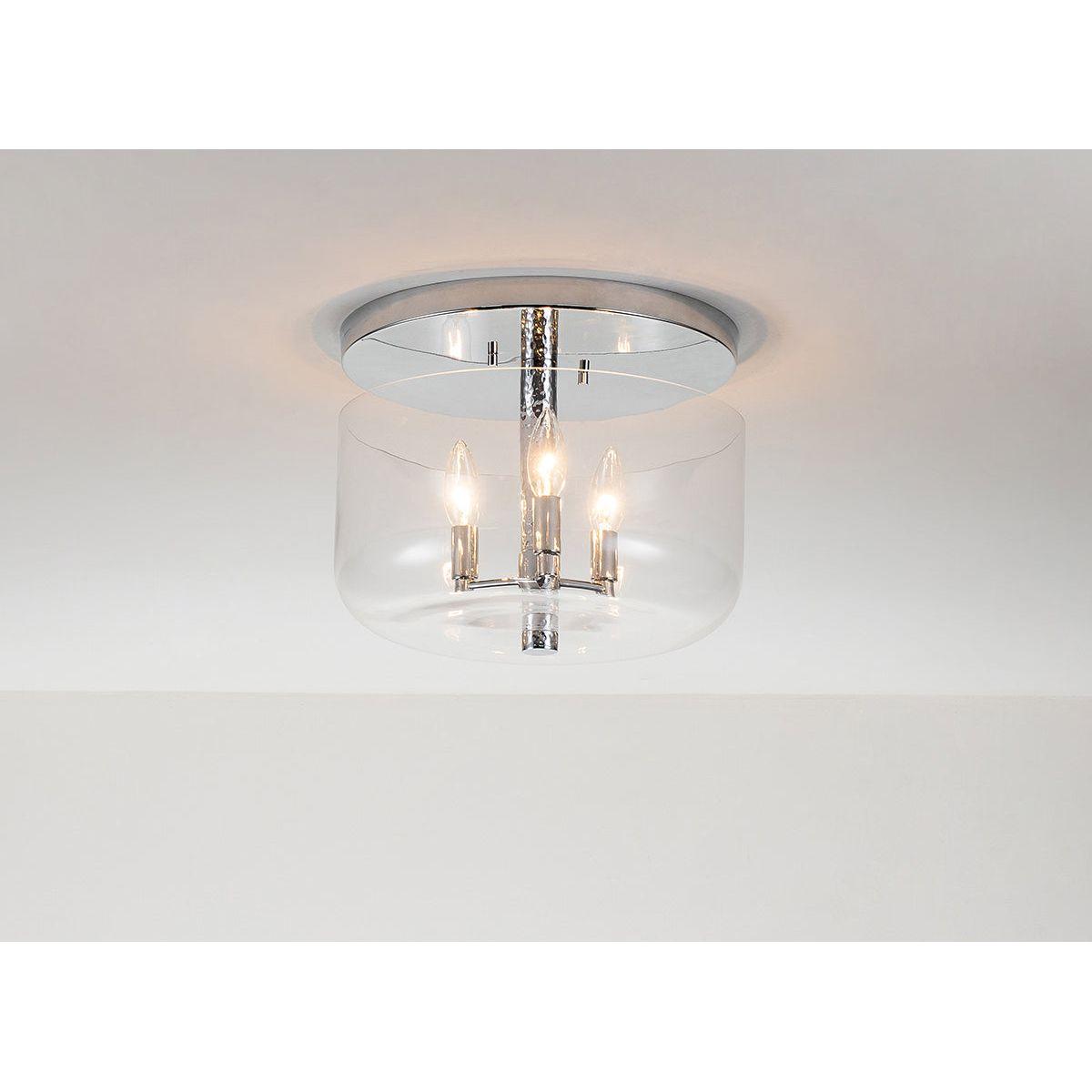Lucas + McKearn - FM80122PC-13 - Three Light Flush Mount - Rampart - Polished Chrome