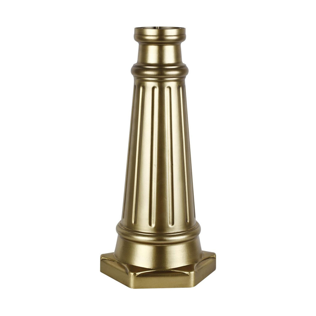 Generation Lighting Canada - POSTBASE-PDB - Post Base - Outdoor Post Base - Painted Distressed Brass