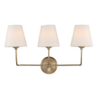 Crystorama - 2443-OP-VG - Applique murale trois lumières - Sylvan - Or éclatant