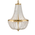 Crystorama - 603-GA - Trois lumières Suspendu - Rylee - Or antique