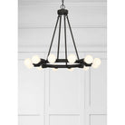 Crystorama - 9045-BK - 12 Lumières Suspendu - Dakota - Noir