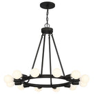 Crystorama - 9045-BK - 12 Lumières Suspendu - Dakota - Noir